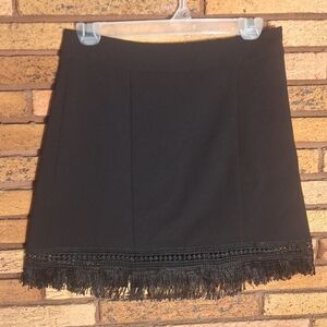 Cupcakes And Cashmere Size 0 Black Mini Skirt